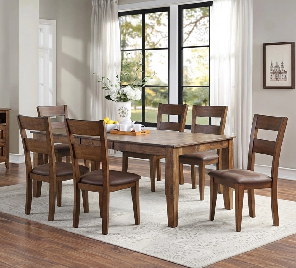 Mango Brown 7 Piece Dining Set