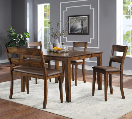 Mango Brown 6 Piece Pub Set with Bench