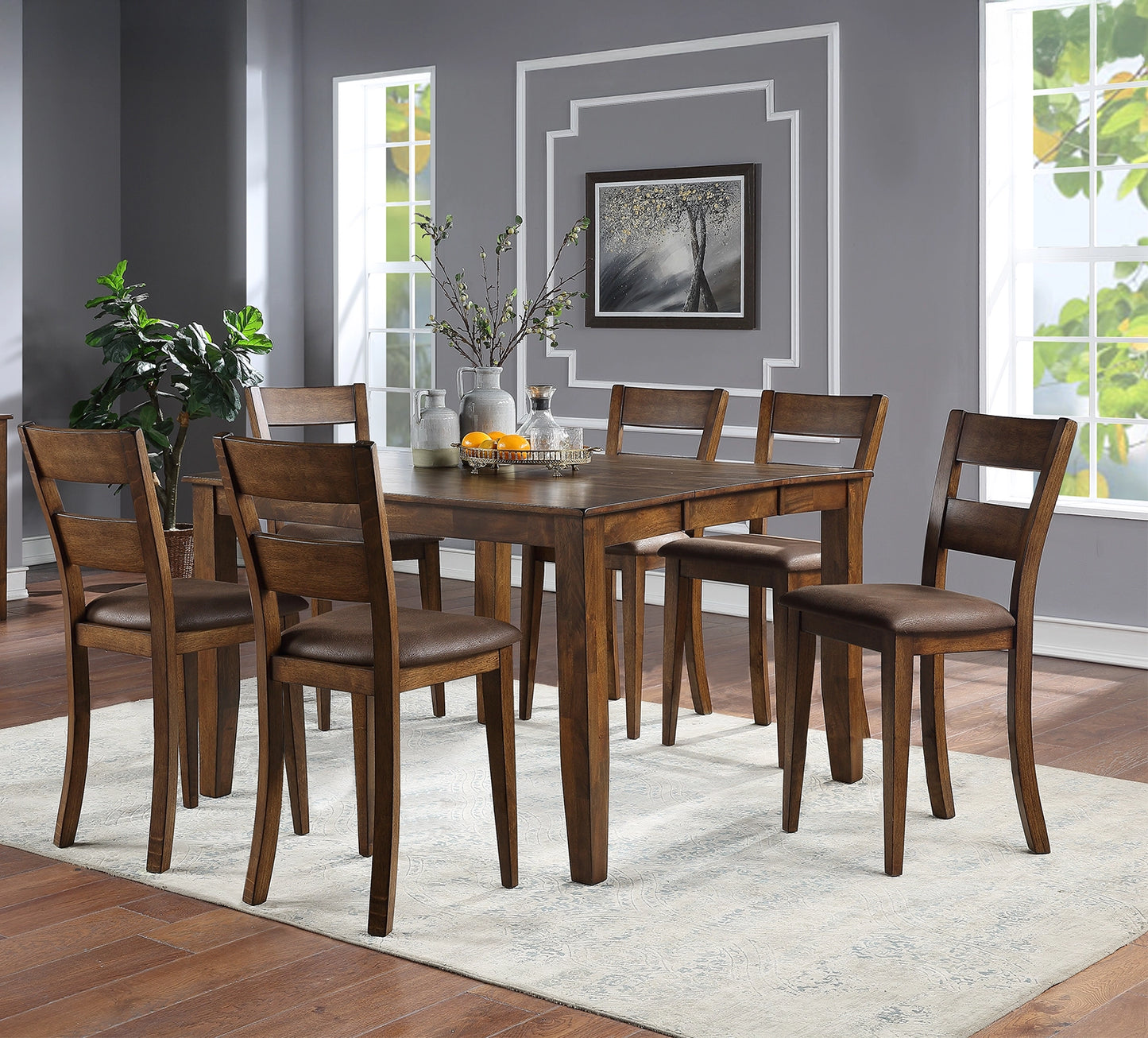 Mango Brown 7 Piece Pub Set