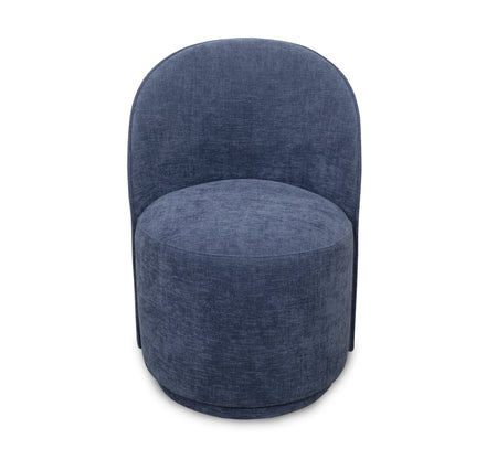 Silla giratoria tapizada Milo Navy