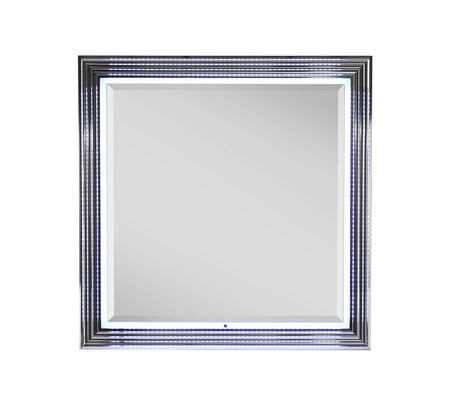 Broadway White II Square Lighted Mirror