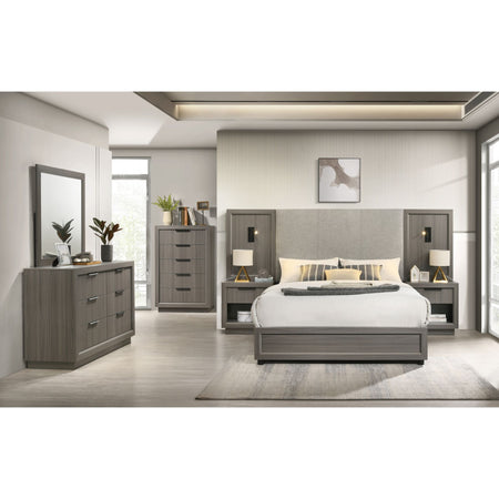 Martina 9 Piece King Panel Wall Bedroom