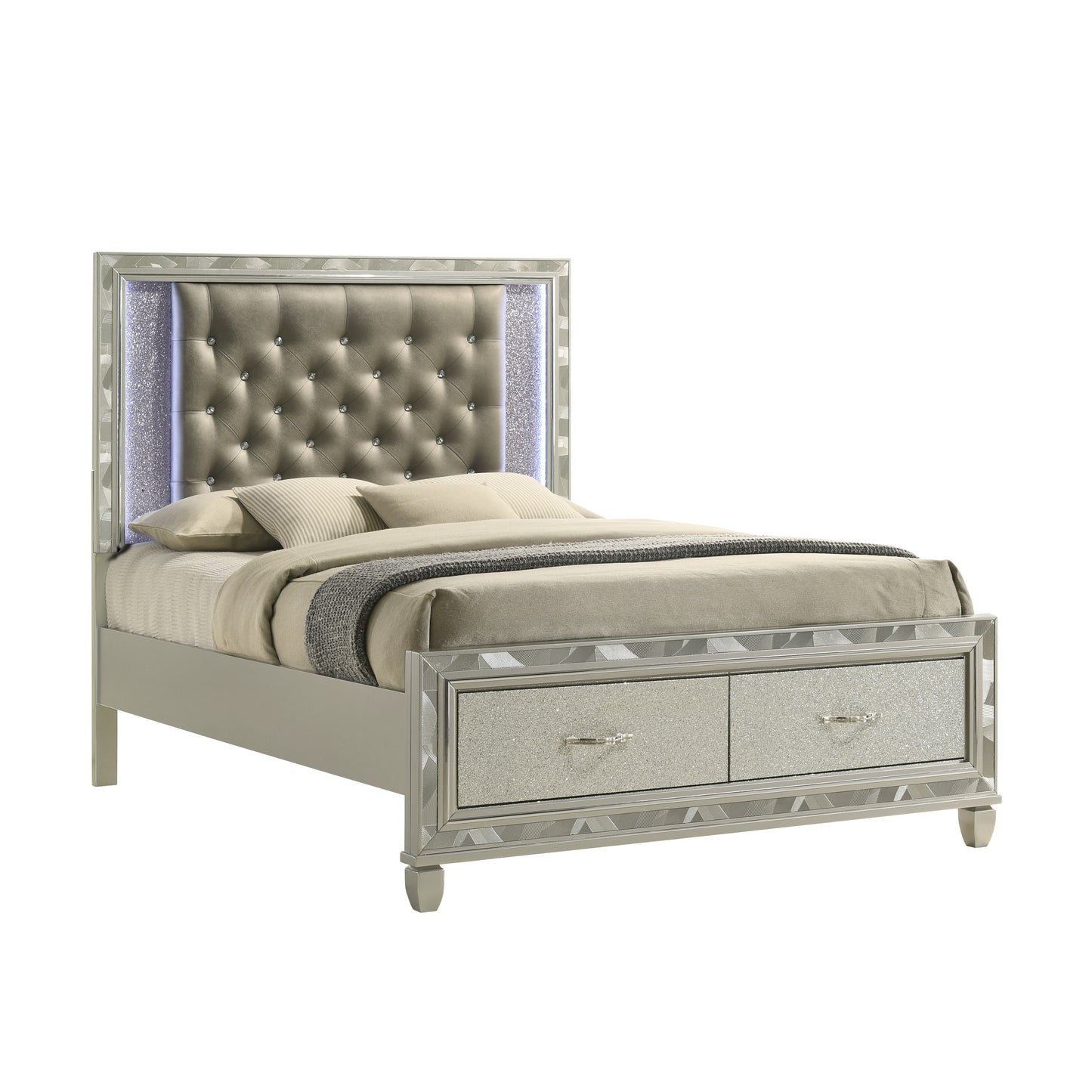 Radiance Queen Lighted Storage Bed