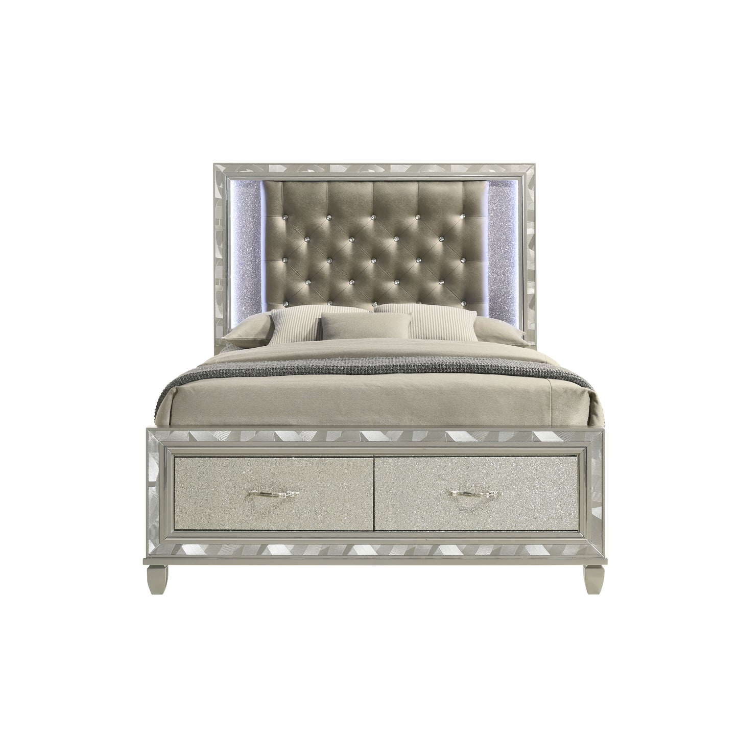 Radiance Queen Lighted Storage Bed