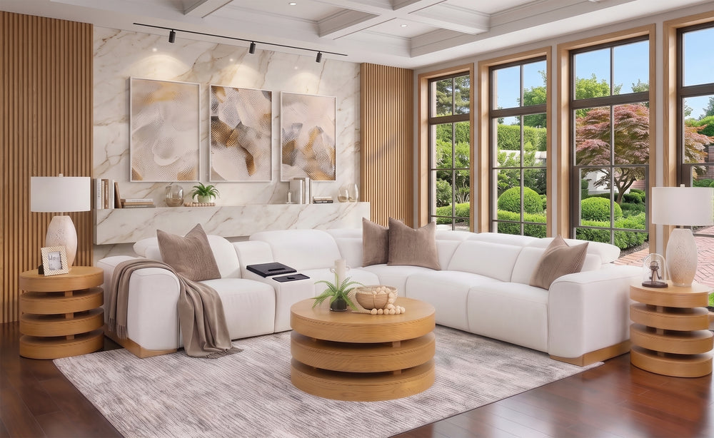 Ori 6 Piece Dual Power Reclining Sectional with Cooling Console