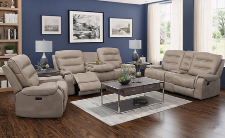 Palamino II 3 Piece Reclining Sofa w-Drop Down Table, Console Loveseat, & Glider Recliner