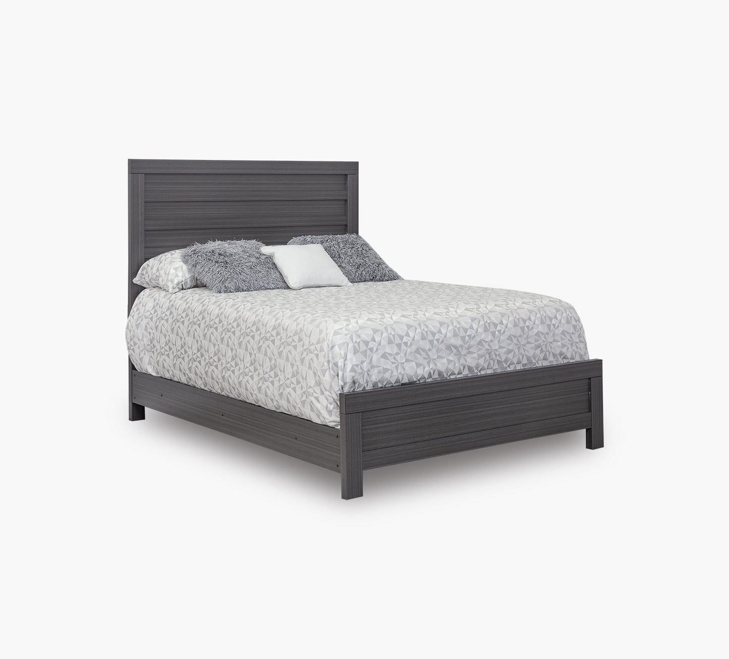 Performa Grey Queen Panel Bed