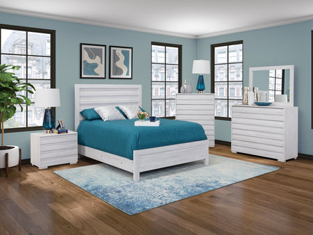 Performa White II 5 Piece King Panel Bedroom