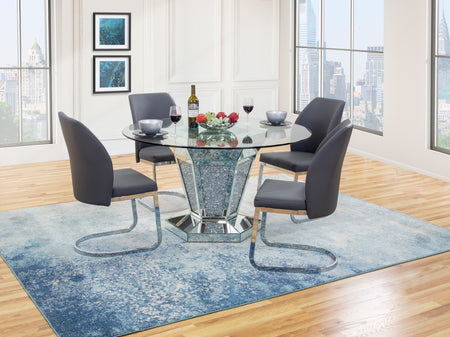 Pizzazz II 5 Piece Dining Set with Mimosa Chairs
