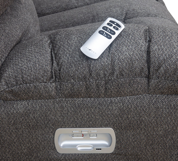 Aaron 3 Piece Power Sofa, Power Console Loveseat, and Rocker Recliner