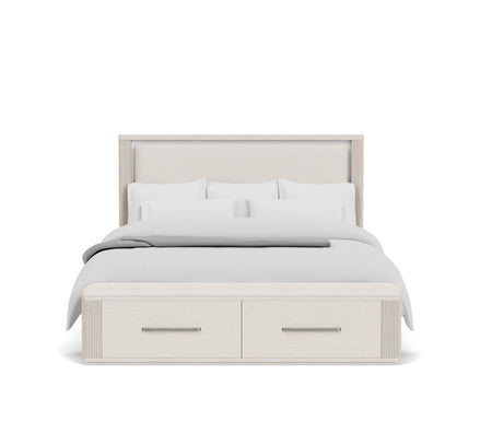 Alexis Queen Upholstered Lighted Storage Bed