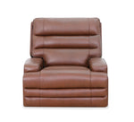 Hero Umber 3 Piece Leather Zero Gravity Triple Power Console Sofa, Loveseat, and Recliner