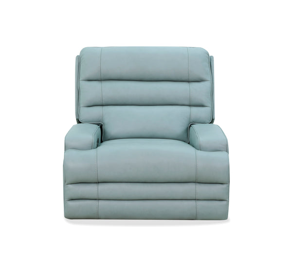 Hero Aqua Leather Zero Gravity Triple Power Recliner