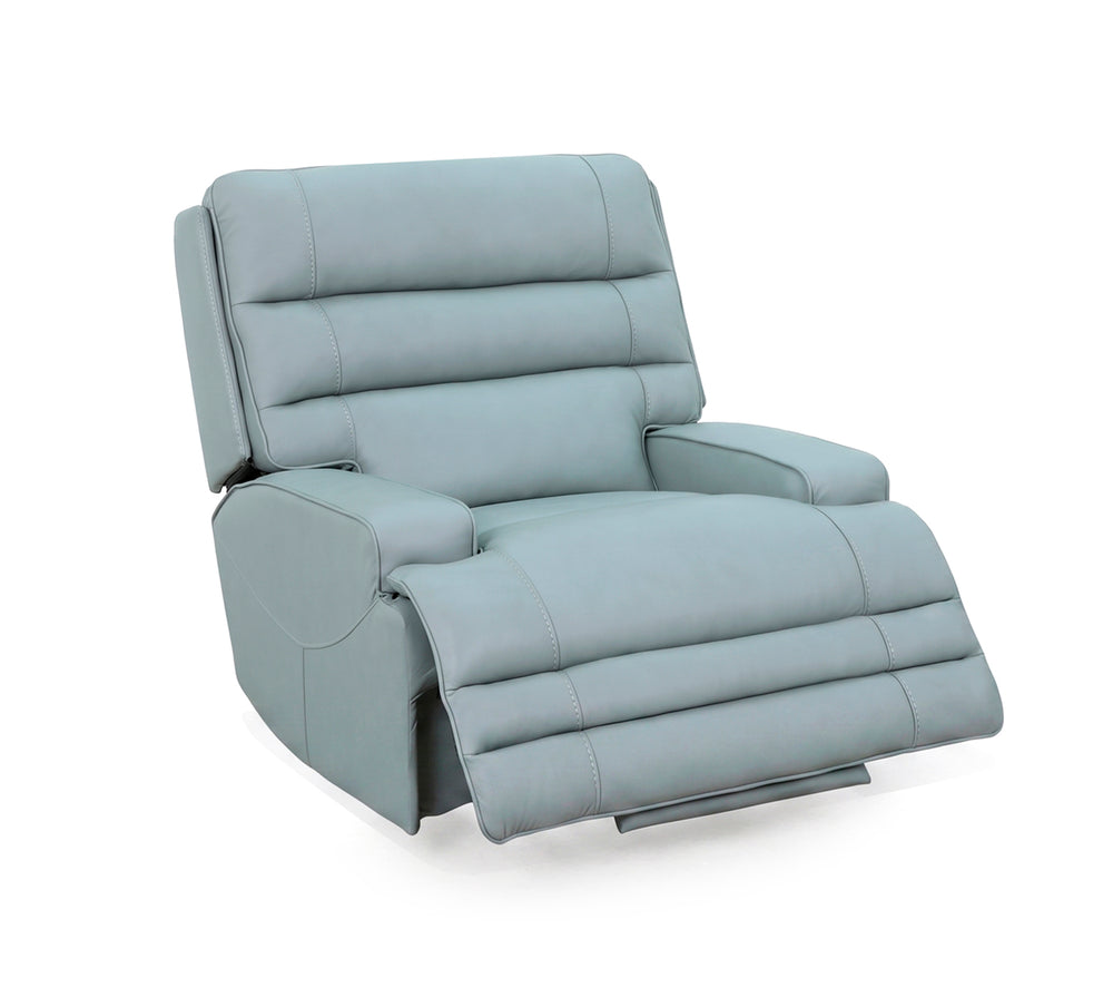 Hero Aqua Leather Zero Gravity Triple Power Recliner