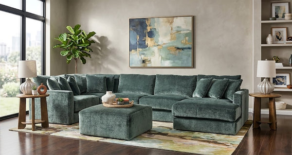 Remington 5 Piece Sectional with Right Arm Facing Chaise