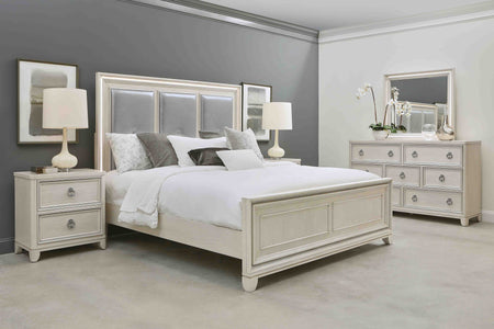 Orleans 5 Piece King Lighted Panel Bedroom