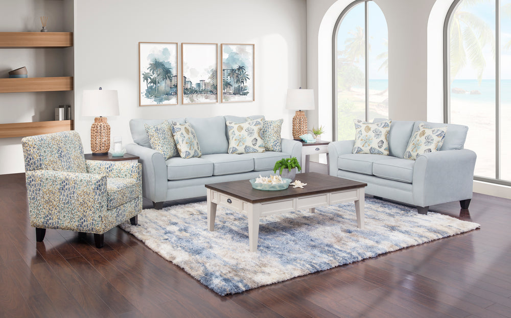 Seaside 3 Piece Sofa, Loveseat, and Accent Chair