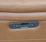 Sonic 7 Piece Leather Zero Gravity Triple Power Sectional with Left and Right Arm Facing Recliners, an Armless Chair, a Wedge, an Armless Triple Power Recliner, and 2 Storage Consoles