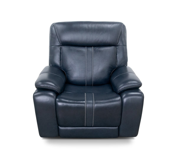 Sonic Navy Leather Triple Power Recliner – Kane's Furniture