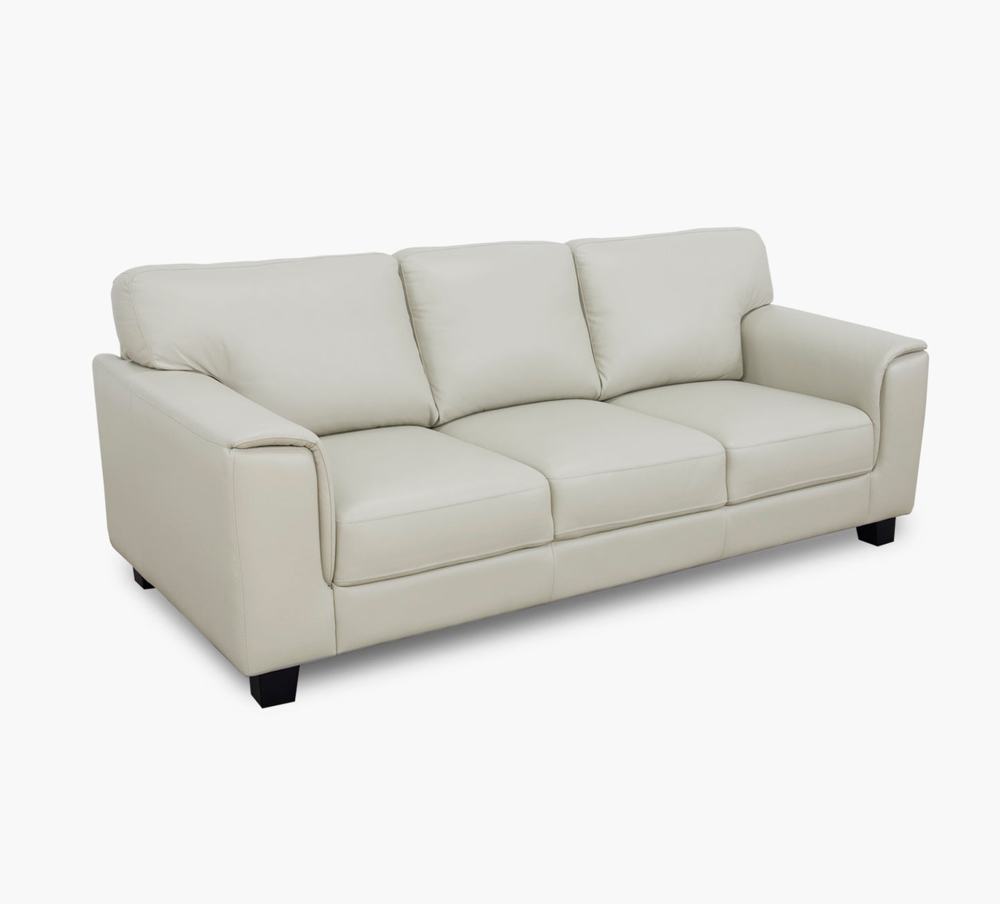 Stetson Platinum Leather Sofa