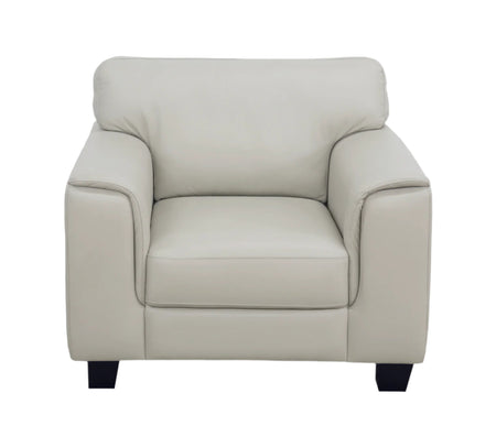 Stetson Platinum Leather Chair