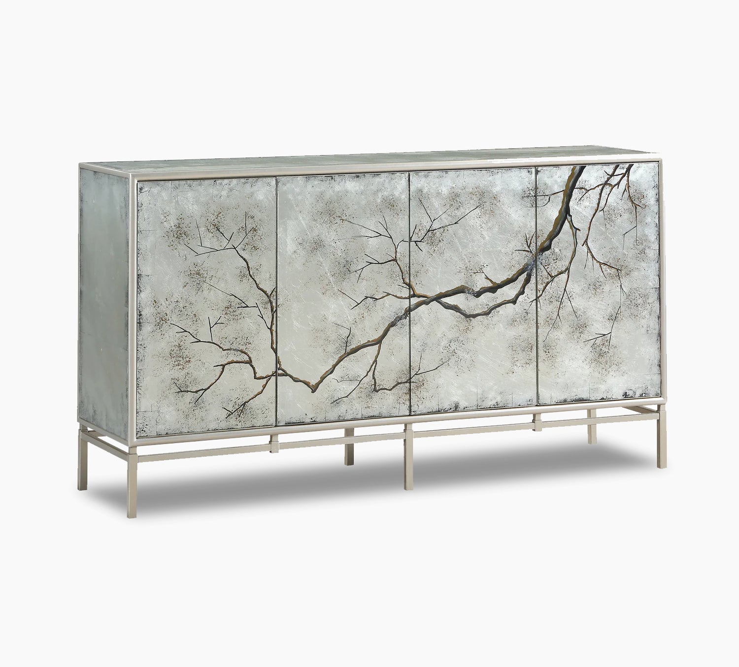 Silverleaf 4 Door Credenza Kane's Furniture