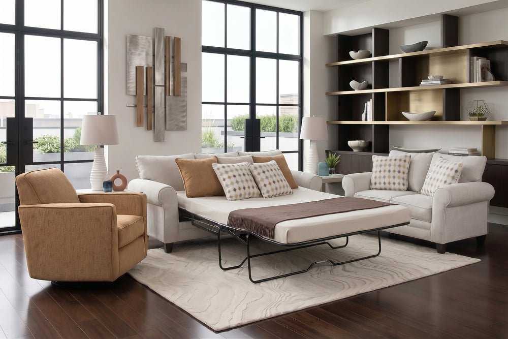 Mara 2 Piece Queen Sleeper Frame and Loveseat
