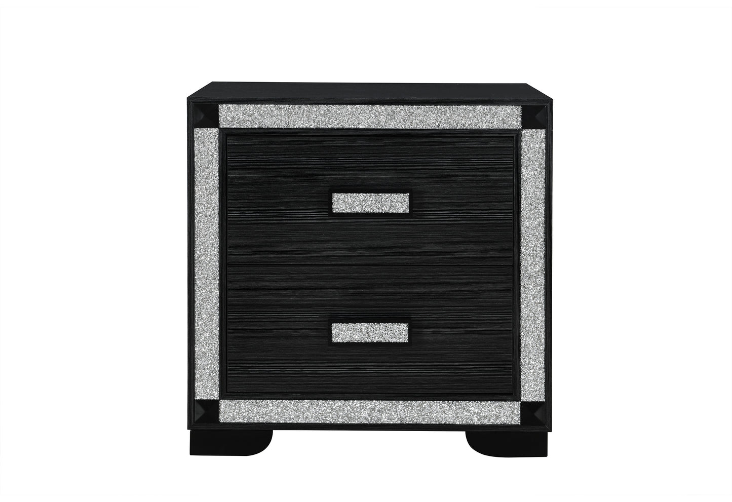 Fergie Charcoal Nightstand with Fridge