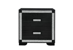 Fergie Charcoal Nightstand with Fridge