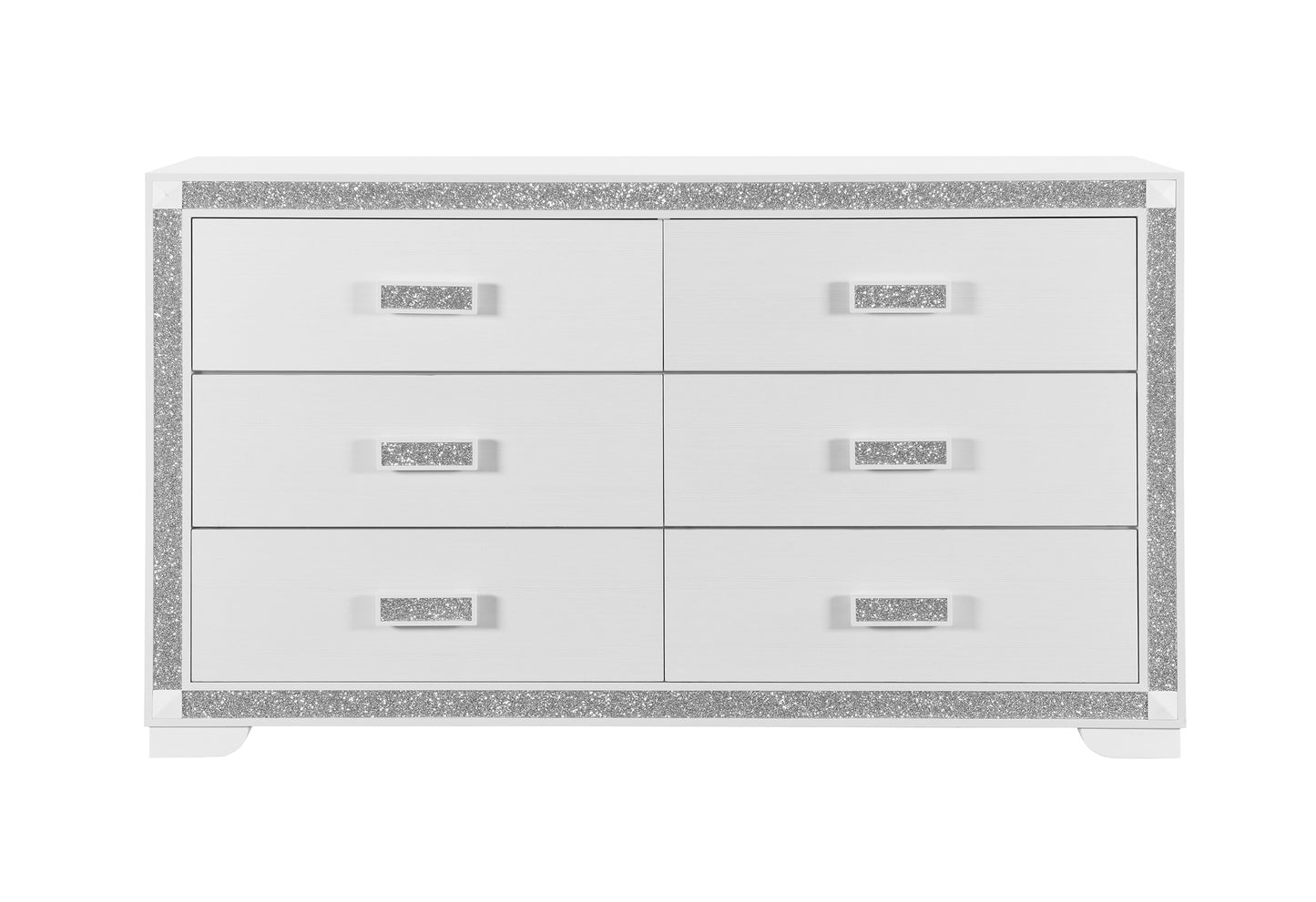 Fergie White 62" Dresser