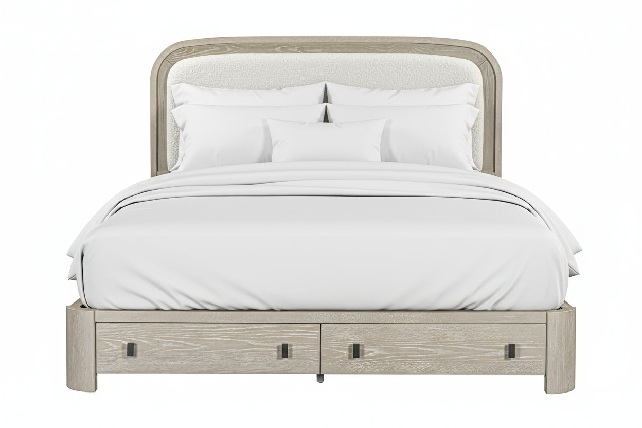 Bodega Bay Sand Queen Storage Bed