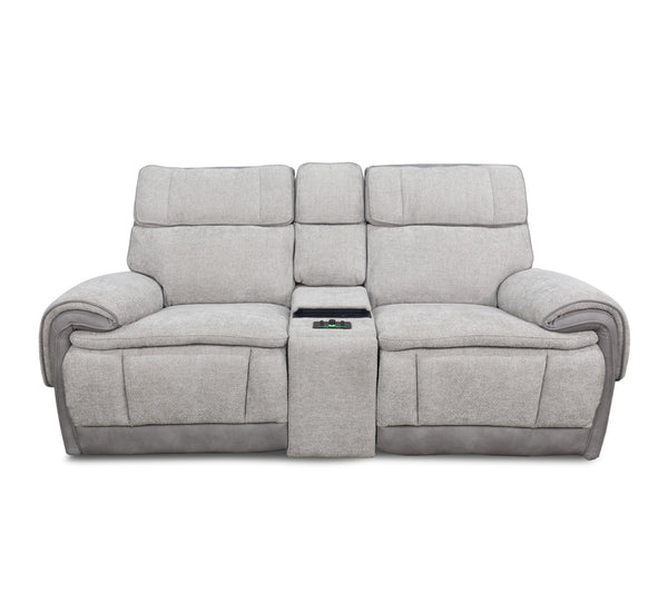 Tunes Zero Gravity Dual Power Loveseat with Cooling Console and Immersive Sound