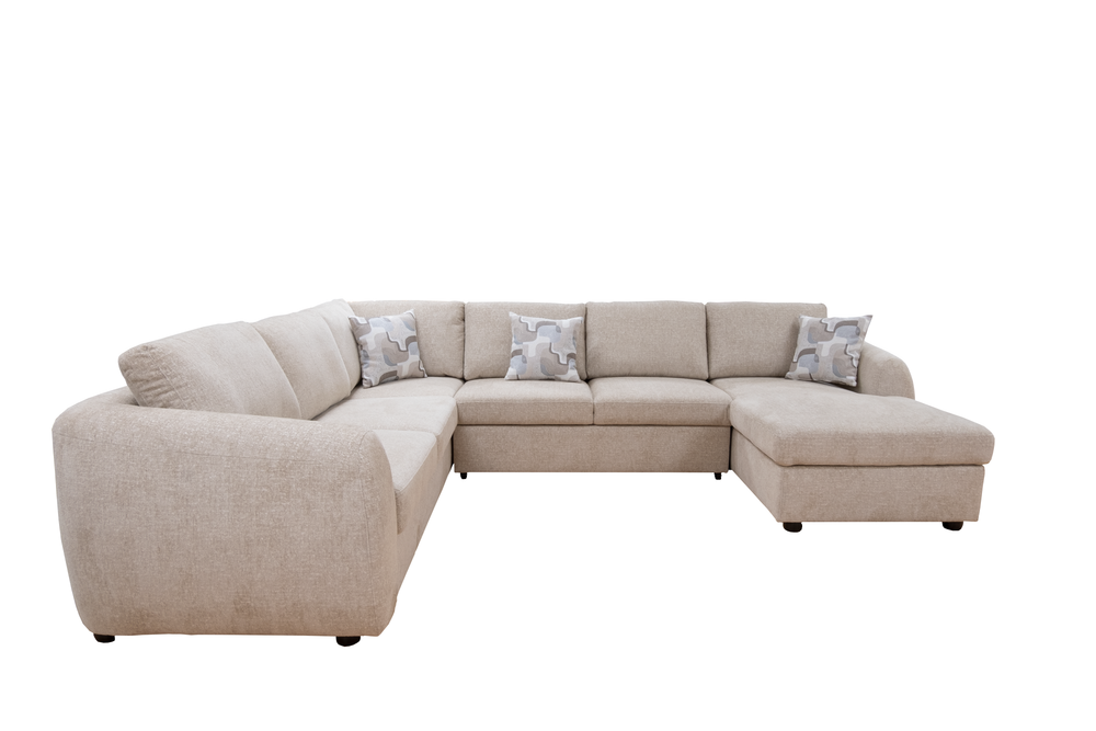 Viper 3PC Pop-Up Sleeper Sectional with Right Arm Facing Storage Chaise