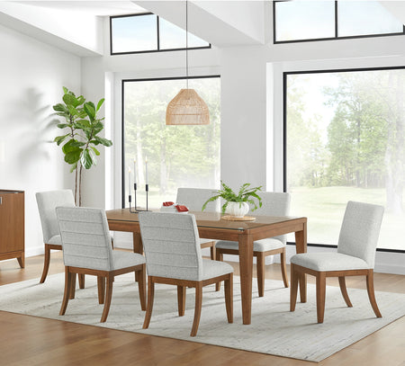 Walnut Grove 5 Piece Dining set with Upholstered Side Chairs