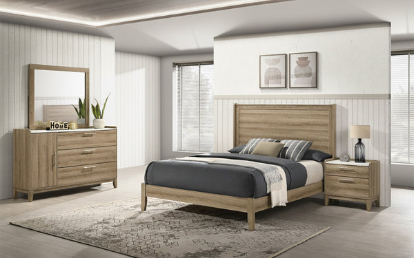 Woodhawk 5 Piece King Panel Bedroom