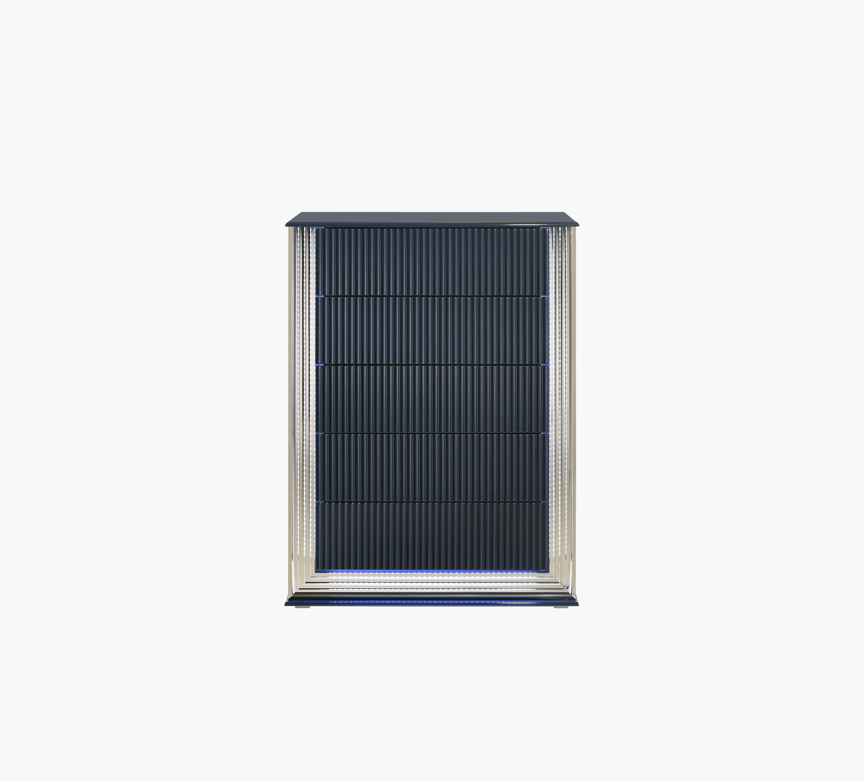 Broadway Navy 5 Drawer Chest Kane's Furniture