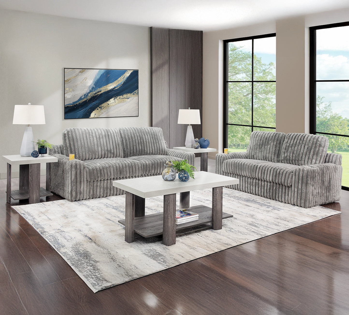 Chunky Jr 2PC Sofa and Loveseat