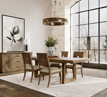 Juego de comedor Cascade Brown de 5 piezas