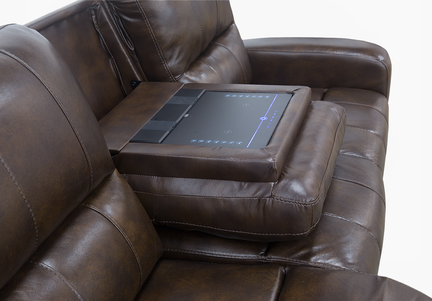 Linton Leather Power Sofa 82" Kane's Furniture