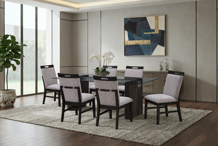 Prisma 7 Piece Table & 6 Side Chairs