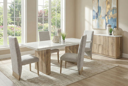 Reedstone 5 Piece Dining Set with Panda Chairs