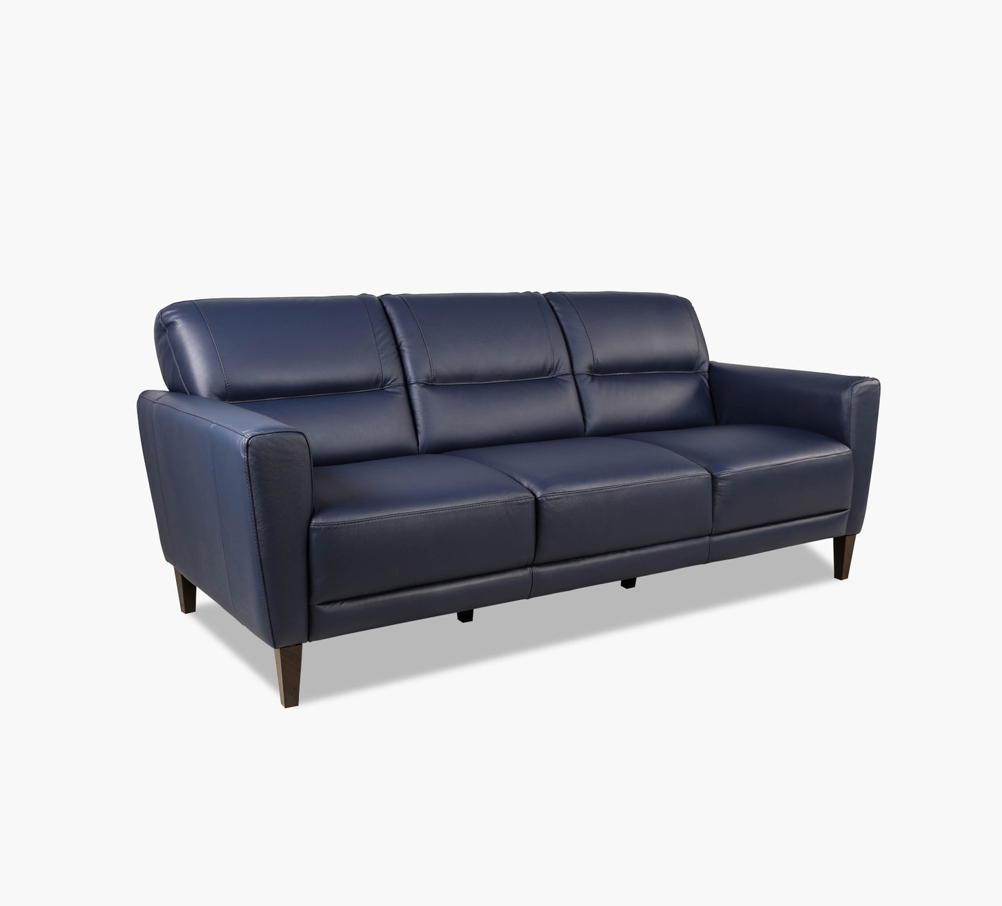 Jasper Blue Leather Sofa