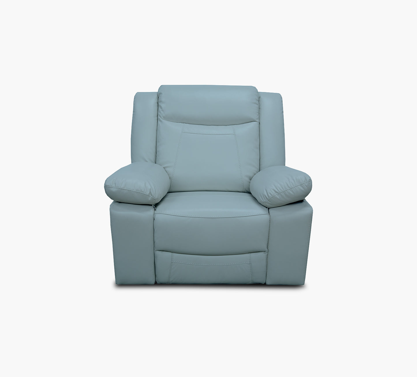Dallas Teal Leather Glider Recliner