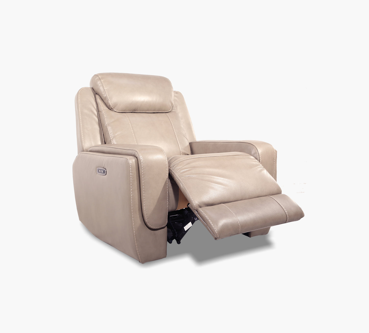 Woodford Fawn Leather Triple Power Recliner