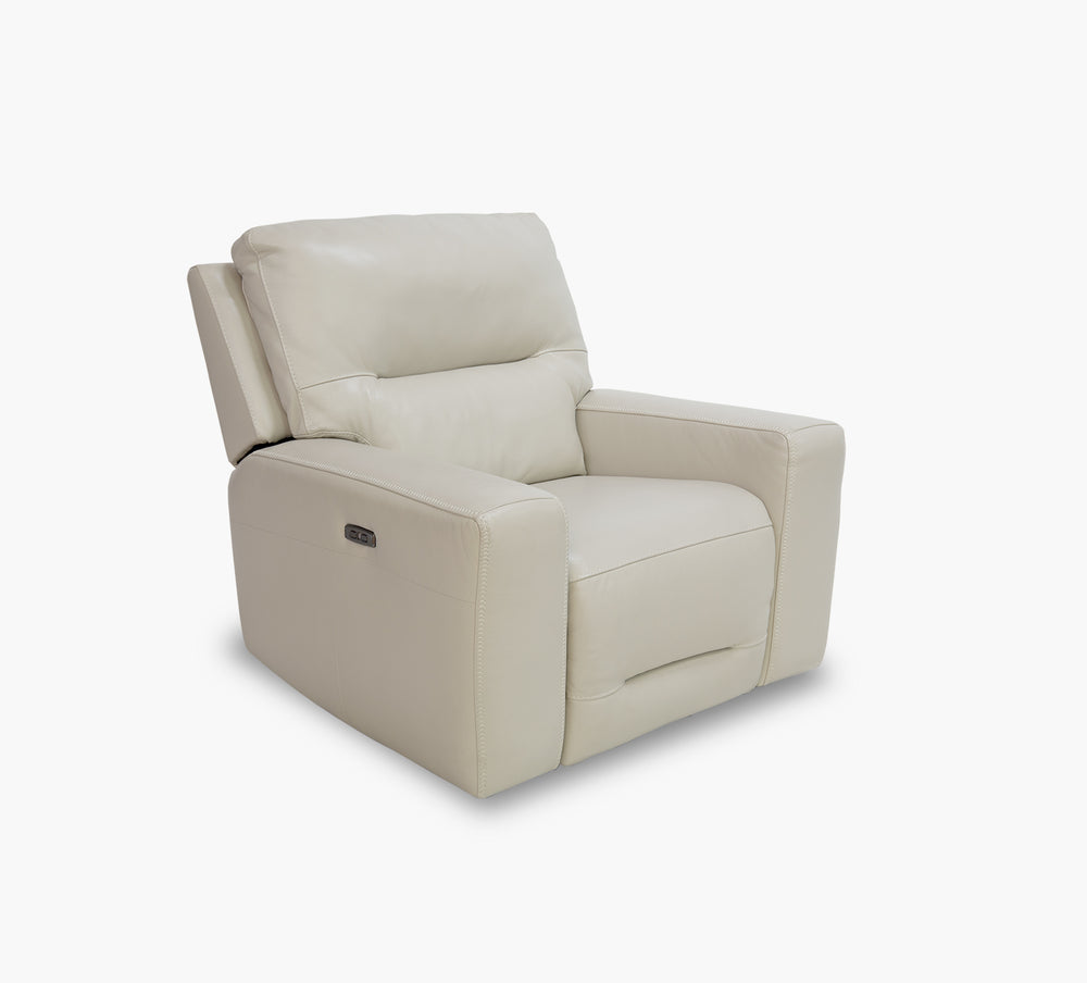 Sillón reclinable eléctrico de gravedad cero Stratos Stone Leather