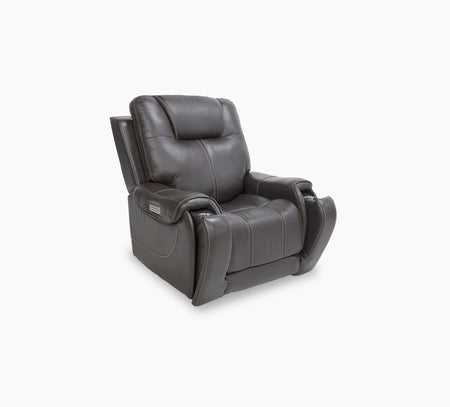 Brentwood Smoke Leather Triple Power Recliner