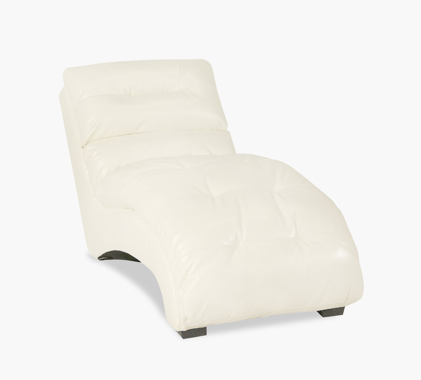 Chaz White Chaise Lounge