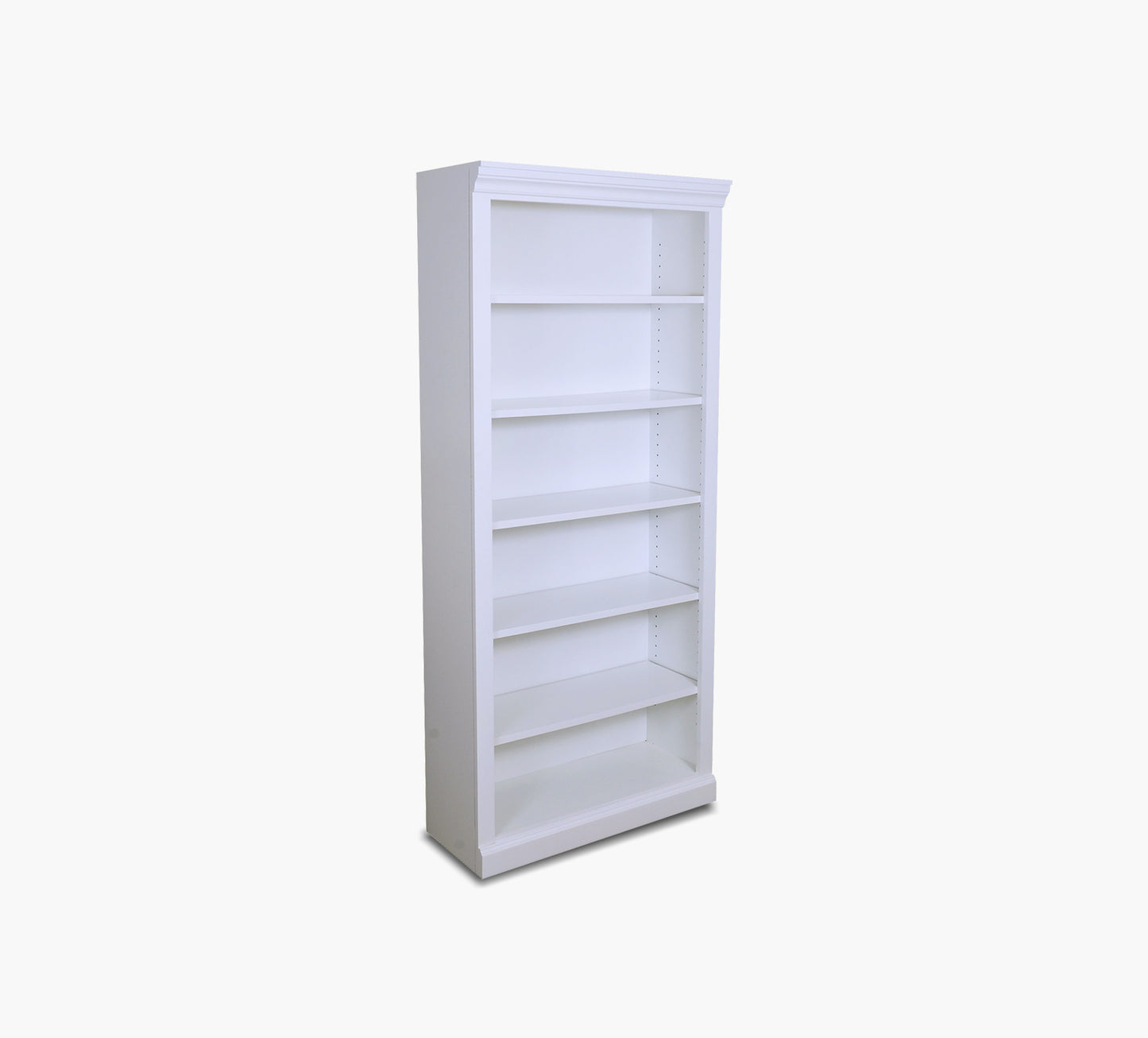 Margie 84"  White Bookcase