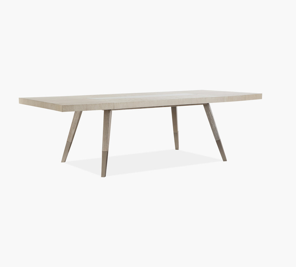 Ryker Champagne 7 Piece Rectangular Dining Set with 6 Side Chairs