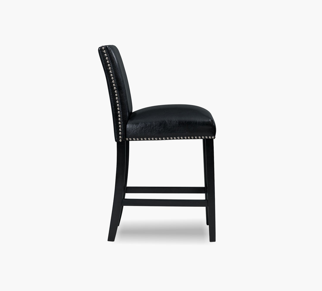 Francesca Pub Black Counter Stool Kane's Furniture